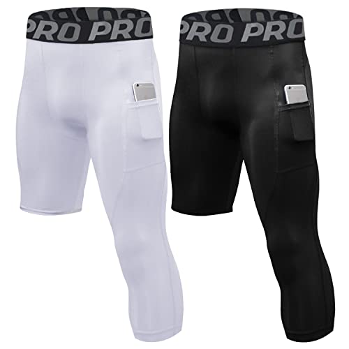 Amazon.com: LANDUNSI 2 Pack One Leg Compression Tights for